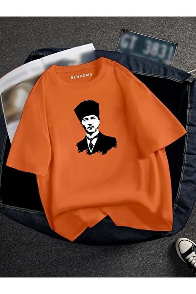 DM DOLCE MORE TRICOU UNISEX OVERSIZE CU IMPRIMEU ATATURK