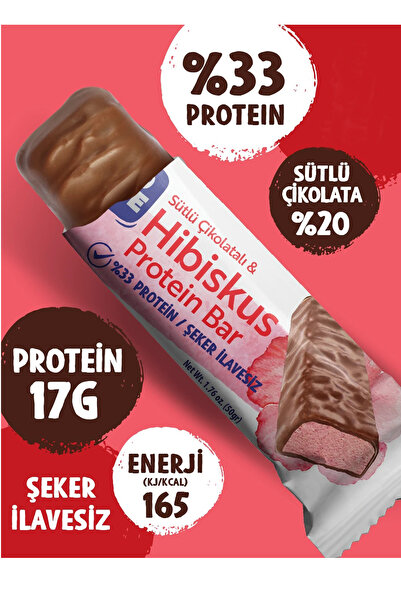 Trio Move %33 Protein Bar Hibiskus ve Sütlü 50gr - 4 Adet