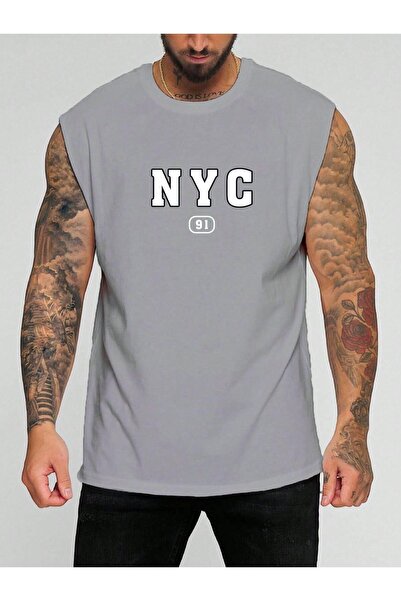 E-ROMA Tricou fără mâneci cu imprimeu Nyc 91
