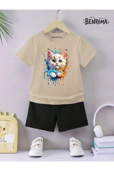 BENROMA Unisek dečiji šorc set - karakter štampan