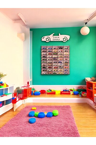 wudie Toy Car Rack 50's White (Suitable for Hotwheels and Cars)