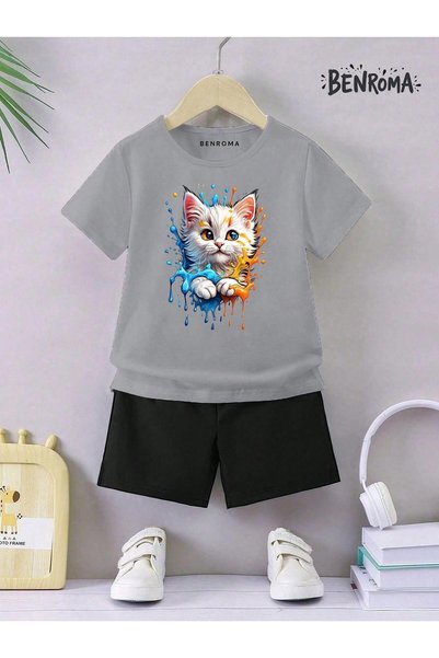 BENROMA Unisex set dječjih šortsa - Sa printom karaktera