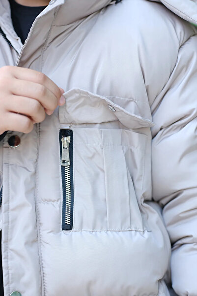 Zaziko Kids Erkek Çoçuk Kapüşonlu Şişme Mont Km.0041-z