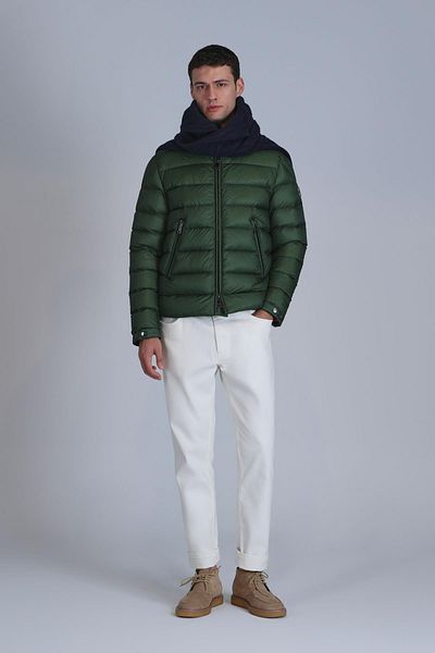 Lufian Green Men's Coat - Clow Goose Feather