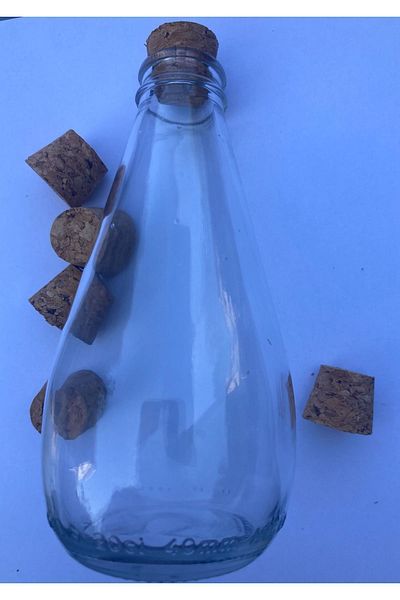 yeni11 Borayris 10 Pieces Conical Cork Stopper Compatible with Jenisa Avşar Soda Glass Bottle