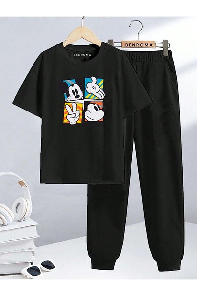 BENROMA Character Printed Children's Tracksuit Set