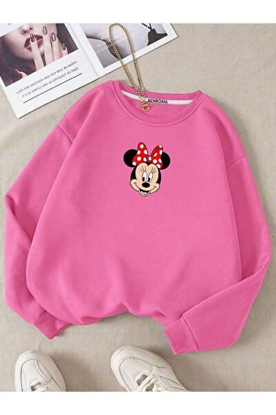 BENROMA 3 İPLİK PENYE FİYONKLU KARAKTER BASKILI BİSİKLET YAKA UNİSEX OVERSİZE...