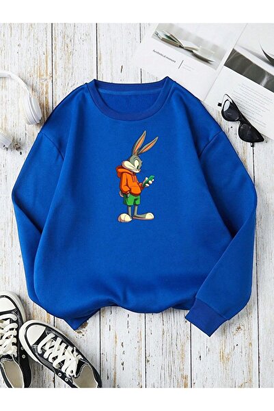 DM DOLCE MORE Hanorac unisex pentru copii, cu 3 fire, din bumbac pieptănat, c...