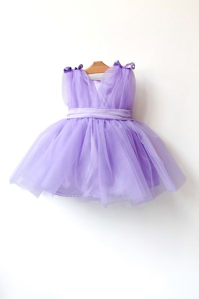 Baby Animals Baby Girl Girl Child Birthday Party Wedding Dress Balloon Bow Tulle Tutu Lined