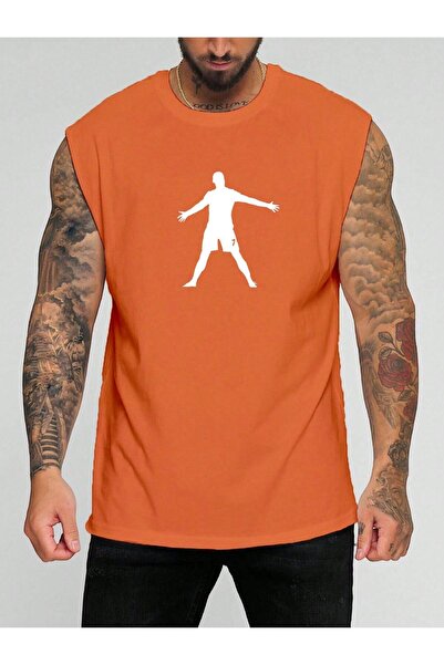 E-ROMA Football Player Printed Sleeveless T-Shirt