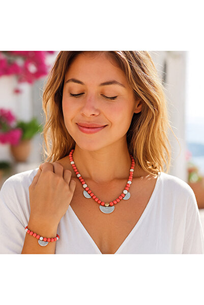 Asteria Elite Jasper Howlite Balance and Stability Necklace Bracelet Set