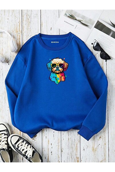 DM DOLCE MORE Hanorac pentru copii, unisex, cu 3 fire, din bumbac pieptănat, ...