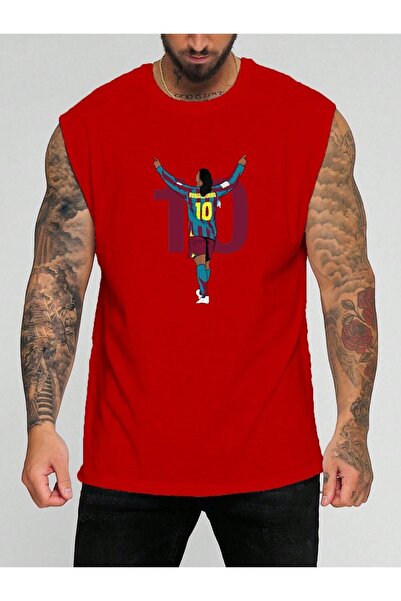 E-ROMA Tricou fără mâneci cu imprimeu pentru jucător de fotbal