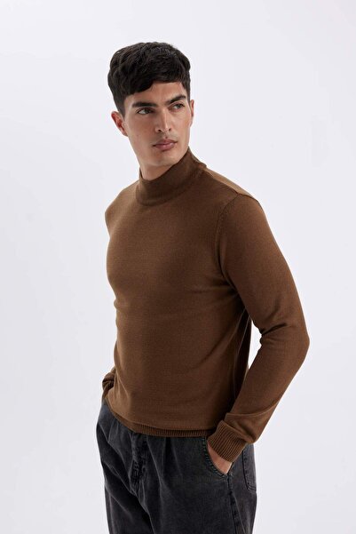 DeFacto Slim Fit Yarım Balıkçı Yaka Triko Kazak R1127AZ20WN
