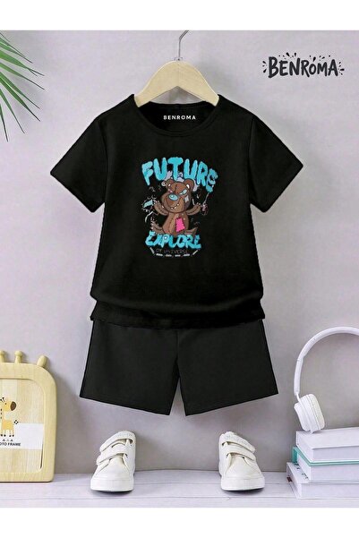 BENROMA Unisex set dječjih šortsa - Sa printom karaktera