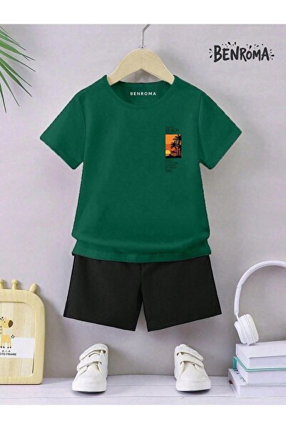 BENROMA Unisek dečiji šorc set - karakter štampan