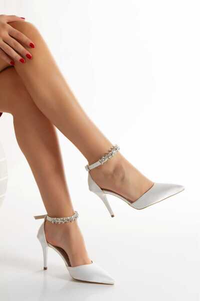 Zenvea Ankle Stone Heels Wedding Engagement for Special Occasions