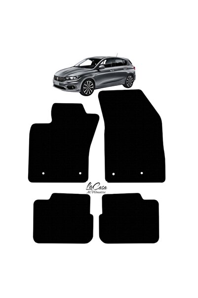 la casa Fiat Egea Hatchback 2017 ve Sonrası Uyumlu LaCasa Velur Halı Paspas