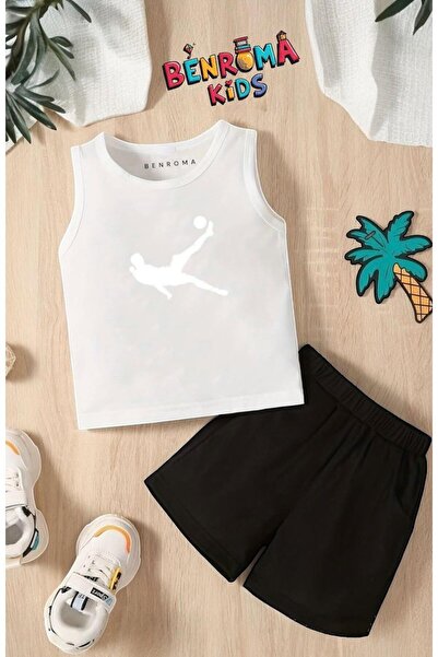 BENROMA FUTBOLSKI IGRAČ ŠORTSEVI I MAJICA SA ŠTAMPOM UNISEKS DEČJI SET