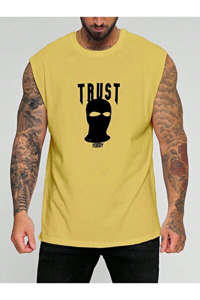 BENROMA 1 تي شيرت هدية عند شراء 6 أو أكثر في السلة - تي شيرت بدون أكمام مطبوع...