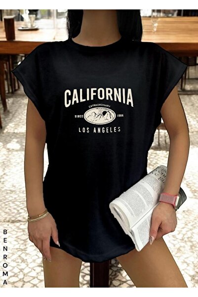 BENROMA Футболка без рукавів з принтом