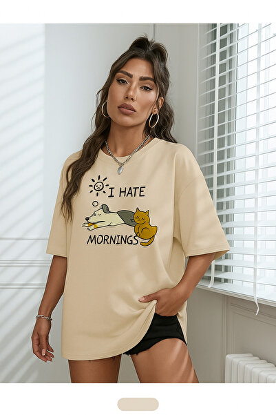 BENROMA Μπλουζάκι Unisex με στάμπα Cat