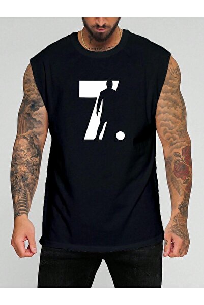 BENROMA Football Player Printed Sleeveless T-Shirt