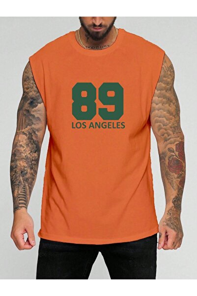 E-ROMA Printed Sleeveless T-Shirt