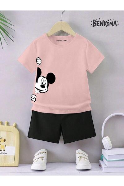 BENROMA Unisex Kids Shorts Set - Character Printed