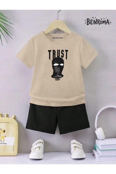 BENROMA Unisek dečiji šorc set - karakter štampan
