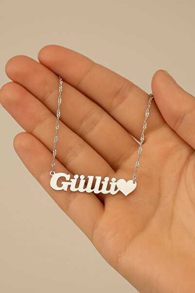 NİŞANTAŞI GÜMÜŞ İsimli Gümüş Kolye, İsim Yazılı Kolye, İsimli Gümüş Kolye, 925 ayar Gümüş İsimli Kolye