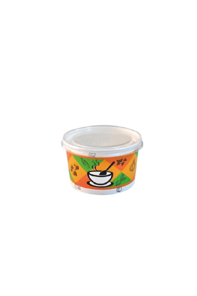 Sepet Doldur 12 oz Soup Bowl + Lid - 50 Pieces