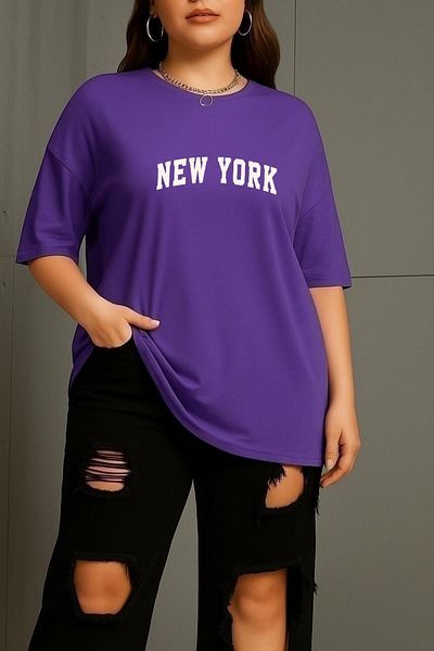 BENROMA In Cart 6 and Above Purchases Get 1 T-Shirt as a Gift - Large Size New York Printed Unisex T-Shirt