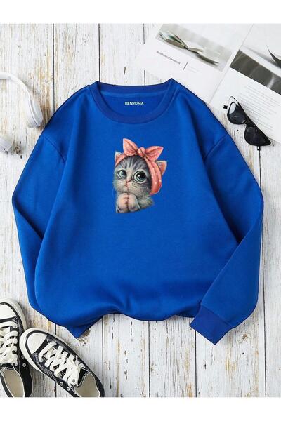 DM DOLCE MORE Hanorac unisex pentru copii, cu 3 fire, din bumbac pieptănat, c...