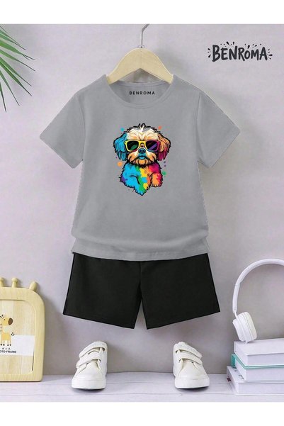 BENROMA Unisex set dječjih šortsa - Sa printom karaktera