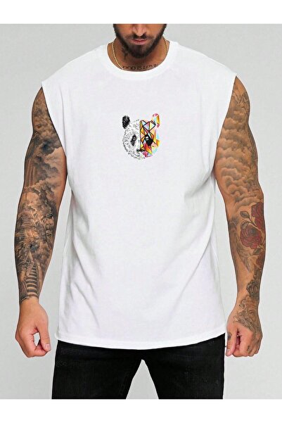 BENROMA Šarena Panda Štampano majica bez rukava