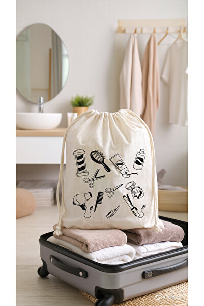 APRENDİ Ham Bez Organizer Kişisel Bakım Ürünleri Kesesi 30x40