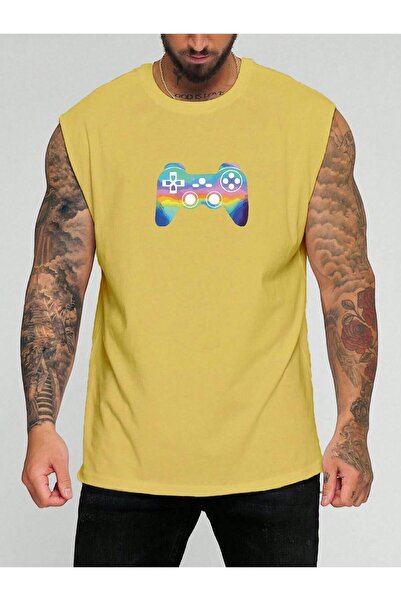 E-ROMA Tricou fără mâneci cu imprimeu Ps4