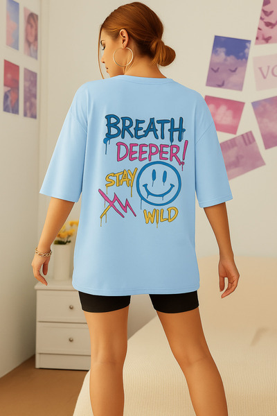 BENROMA Голяма тениска с щампи