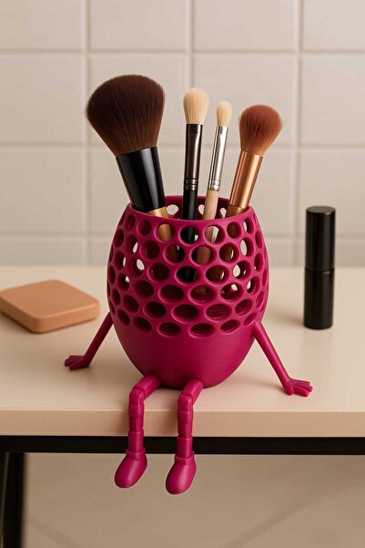 BESMYAR JEWELS حامل أقلام طابعة ثلاثية الأبعاد بأرجل متأرجحة ومنظم مكياج