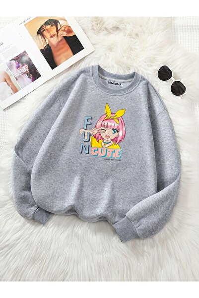 DM DOLCE MORE Hanorac unisex pentru copii, cu 3 fire, din bumbac pieptănat, c...