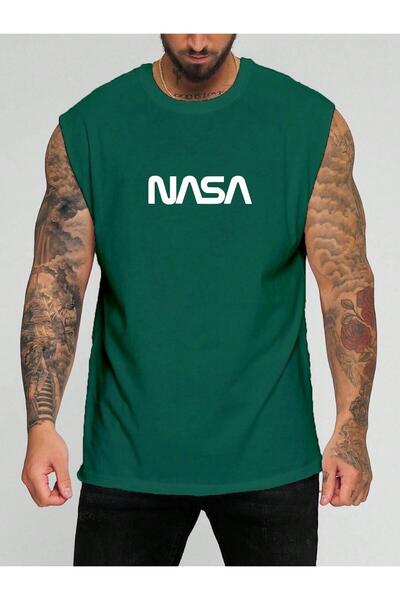 BENROMA PLUS Nasa Printed Sleeveless T-Shirt