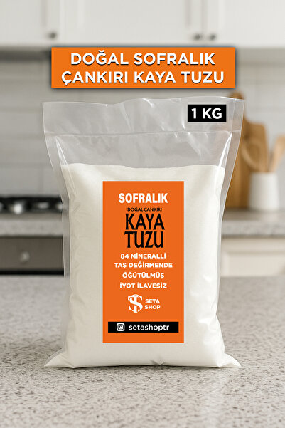 SETA Shop GERÇEK %100 TAŞ DEĞİRMENDE ÖĞÜTÜLMÜŞ ÇANKIRI DOĞAL KRİSTAL KAYA SOF...