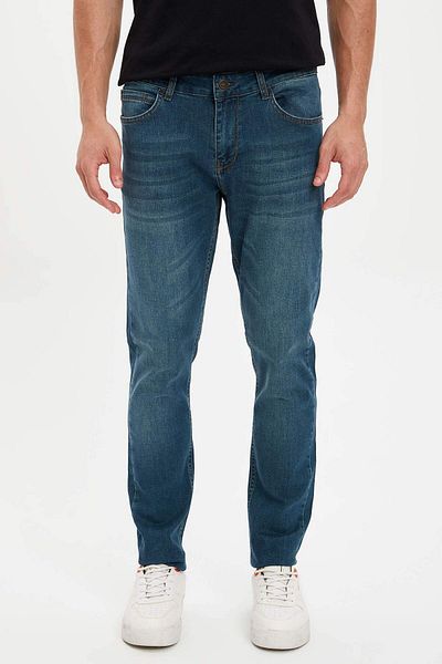 DeFacto Carlo Skinny Fit Extra Slim Fit Talie normală Pantaloni de jeans cu picioare extra înguste S2290AZ20AU