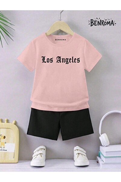 BENROMA Unisex Kids Shorts Set - Character Printed