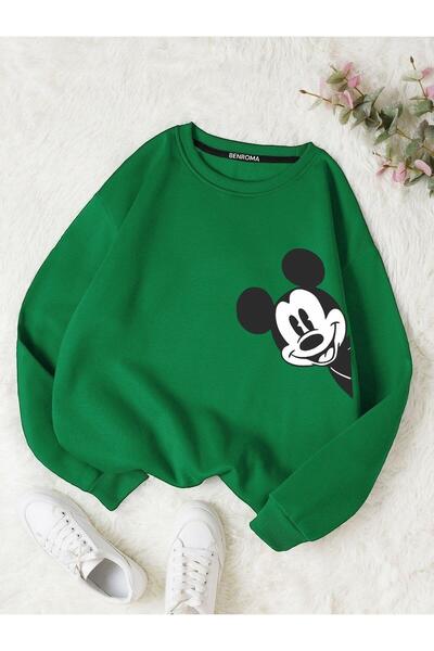 BENROMA 3 İPLİK PENYE ÇOCUK UNİSEX ÇİZGİ FİLM KARAKTERİ BASKILI BİSİKLET YAKA...