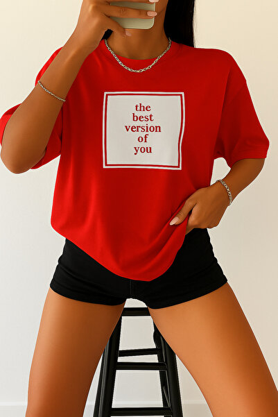 E-ROMA Tricou unisex oversize imprimat cea mai bună versiune