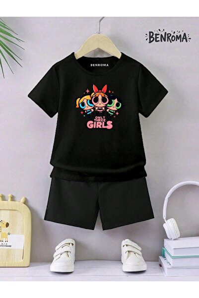 BENROMA Unisek dečiji šorc set - karakter štampan