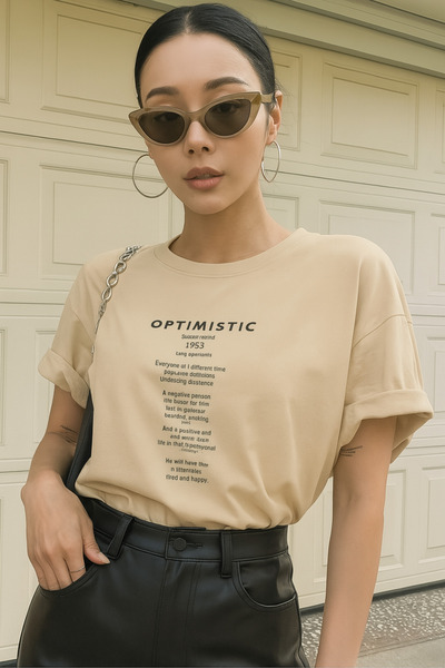 BENROMA Μπλουζάκι με στάμπα μεγάλου μεγέθους