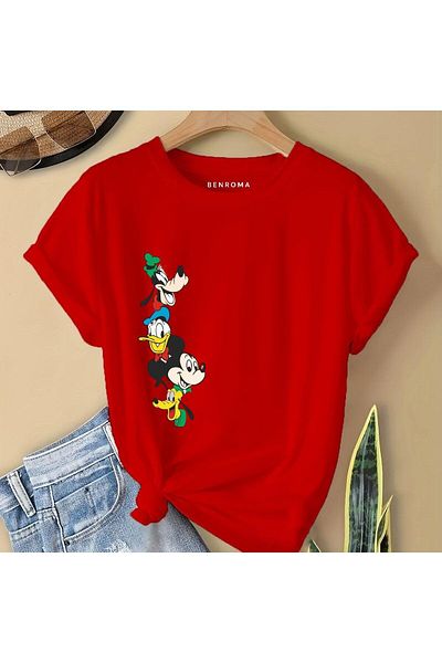 BENROMA In Cart 6 and Above Purchases Get 1 T-Shirt as a Gift - Cartoon Character Printed Children's T-Shirt